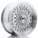 JR9 16x7.5 ET25 4x100 4x108 Silver w/Machined Lip+Silver Rivets