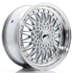 JR9 17x7.5 ET20 4x100 BLANK Silver w/Machined Lip+Silver Rivets