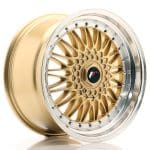 18x9 5x112 ET40 BLANK Gold w/Machined Lip