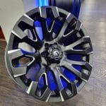 17x9 6x114.3 ET0 66.1 MATT BLACK MILLING SPOKE