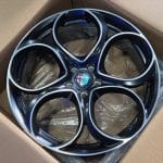 18x8 5x110 ET34 65.1 MATT BLACK MACHINED FACE
