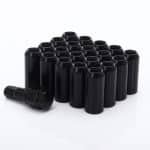 Set of BLACK LONG imbus lug nuts 12x1.25 + Key