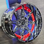 20x12 6x139.7 ET-44 106.25 CHROME RED STRIPE MOTO METAL