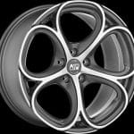 18X8 5X110  ET30 CB65.06 MSW82  MATT GUN METAL F/P OZ RACING
