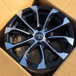 15x7 4x100 ET35 73.1 Black Machined Face