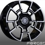 22x9 5x112 ET30 66.5 Black Machined Face