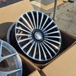 24x10 5x112 ET20 66.6 Black Machined Face