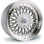 17x8.5 5x100 5x120 ET30 72.6 DARE RS SL GOLD RIVETS