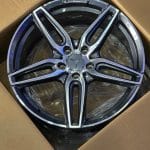 19x9.5 5x112 ET45 66.6 amg GUN METAL MACHINED FACE C