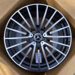 19x8 5x112 ET45 66.6 N S CL T457 BY1779 BLACK MACHINED FACE