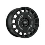 17x7 4x100 ET30 CB68 OZ RALLY RACING GLOSS BLACK SL2 WW1