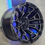 20x12 5x127 ET-44 71.5 XD841 GLOSS BLACK MILLED