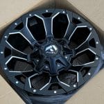 17x8.5 6x114.3 ET0 66.1 SATIN BLACK MILLING WINDOW