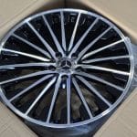20x8.5 5x112 ET36 66.5 BLACK MACHINED LIP