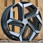 19x7.5 5x114.3 ET51 67.1 BLACK MACHINED FACE