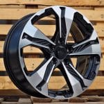 17x7.5 5x114.3 ET45 64.1 BLACK MACHINED FACE