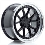 JR39 18x9.5 ET34 5X114.3 BLANK Gloss Black w/ Machined Lip