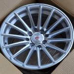 15x7 4x100 4x114.3 ET35 73.1 SILVER MACHINED FACE