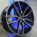 23x10 5x112 ET45 66.6 BLACK MACHINED FACE