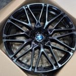 22x9.5 5x112 ET30 66.6 BLACK MACHINED + BLACK CLEAR COAT C