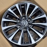 19x8 6x139.7 ET25 106.1 BLACK MACHINED FACE