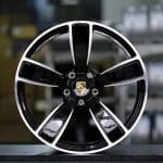 22x11 5x130 ET55 71.6 BLACK MACHINED FACE
