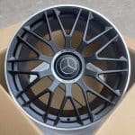 19x8.5 5x112 ET40 66.6 SATIN BLACK MACHINED LIP