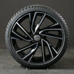 17x7 5x100 ET35 57.1 BLACK MACHINED FACE