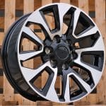 16X7 6X139.7 ET30 106.1 BLACK MACHINED FACE