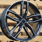 21x9 5x130 ET50 71.6 BLACK MACHINED FACE