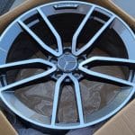 20x9.5 5x112 ET45 66.6 GUN METAL MACHINED FACE T455 C
