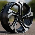 19x8.5 5x114.3 ET45 73.1 BLACK MACHINED FACE