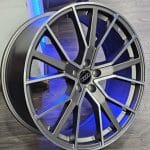 18x8 5x112 ET35 66.45 GUN METAL MACHINED FACE