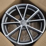 18x8 5x112 ET35 66.45 MATT GUN METAL MACHINED FACE