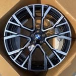 21x10.5 5x112 ET40 66.5 BLACK MACHINED FACE