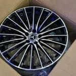 17x7.5 5x112 ET45 66,6 BLACK MACHINED FACE