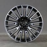 22x10 5x130 ET30 84.1 BLACK MACHINED FACE