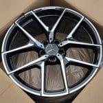 20x9.5 5x112 ET38 66.6 BLACK MACHINED FACE