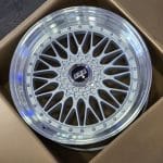 17x7.5 5x100 5x114.3 ET33 73.1 SILVER MACHINED FACE