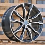 20x8 5x112 ET26 66.6 MACHINED BLACK