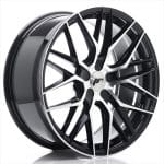19x8.5 5x112 ET30 BLANK Gloss Black Machined Face