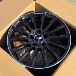 17x8 5x112 ET35 66.6 BLACK MACHINED LIP