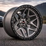 18x9 6x139.7 ET0 110.1 GUNMETAL + BLACK RING