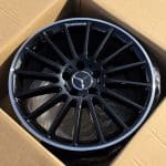 18x9 5x112 ET45 66.6 BLACK MACHINED LIP