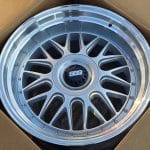 18x9.5 5x120 ET30 74.1 SILVER POLISHED LIP