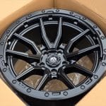 17x9 5x127 ET-12 71.5 REBEL MATT BLACK