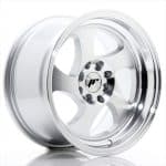 JR15 15x8 ET20 4x100/108 Silver Machined Face