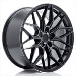 19x9.5 5x112 ET40 5H BLANK Black Machined w/ Tinted Face