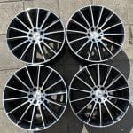 20x8.5 5x112 ET40 66.6 + 20x9.5 ET22 BLACK MACHINED FACE