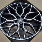 20x8.5 5x120 ET38 72.6 BLACK MACHINED FACE